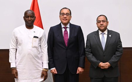 رئيس الوزراء يشهد توقيع مذكرة تفاهم بين الجهاز المركزي للتنظيم والإدارة ووزارة الإدارة العامة والشئون السياسية بدولة سيراليون