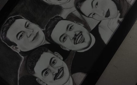 "رحمه" سجلت حروف اسمها من نور في فضاء الرسامين