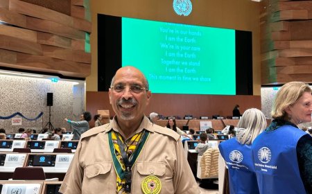 الأمين العام للاتحاد العالمي للكشاف المسلم يصل إلى مقر  الأمم المتحدة 