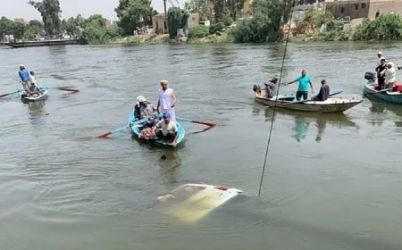 النقل تصدر بيانا تفصيليا بحادث معدية أبو غالب