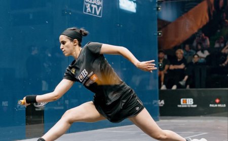 نور الطيب لاعبة وادى دجلة تتأهل لنهائي بطولة مانشيستر المفتوحة للإسكواش