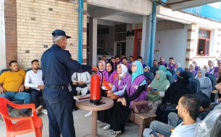 دورة تدريبية لمواجهة الأزمات والكوارث بالتعاون مع الحماية المدنية لأعضاء أندية التطوع بكفر الشيخ