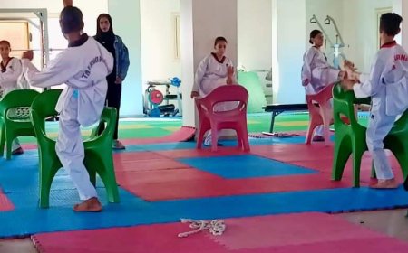 جانب من تدريبات التايكوندو و تنس الطاولة ضمن المشروع القومي للموهبة بكفر الشيخ