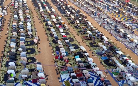 ساحات مراكز الشباب والأندية بكفر الشيخ  تستقبل الآلاف لأداء صلاة عيد الأضحى المبارك  .. بالصور 