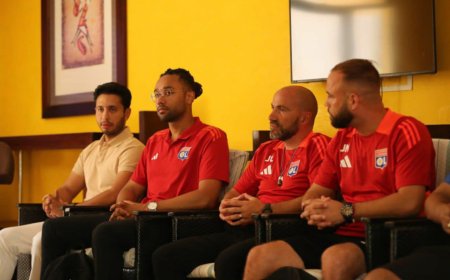 مؤتمر اتفاقيه شراكة بين ناديي دينامو المصري واوليمبيك ليون الفرنسي صحفي غدا :