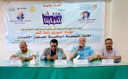 الإستراتيجية الوطنية لحقوق الإنسان محور اللقاء الحوارى بشباب كفر الشيخ.. صيف شبابنا 