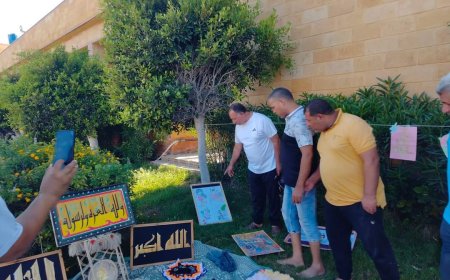 معرض للفنون التشكيلية والأعمال اليدوية بمعسكر الشباب ببلطيم .. فعاليات "صيف شبابنا "