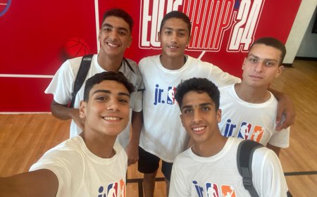 ختام معسكر  Jr.NBA بمشاركة أربعة لاعبين من أبناء المشروع القومي للموهبة بكفر الشيخ 