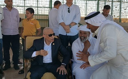 مجاور خلال إحتفالات المحافظه بنصر أكتوبر إقامه مهرجان دولي للهجن