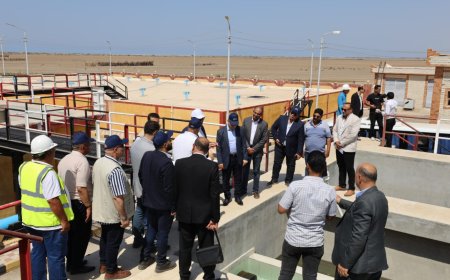 وزير الإسكان ومحافظ كفرالشيخ يتفقدان محطة مياه الشرب بمطوبس
