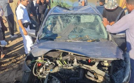 حادث عند كوبرى 83 ببلطيم فى محافظة كفر الشيخ "