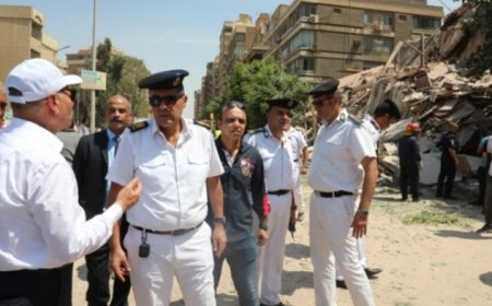 ضحايا تحت الانقاض بمدينة نصر: سقوط عقار مكون من اربع طوابق