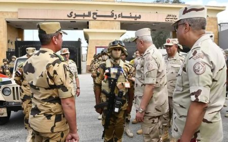 زيارة رئيس الأركان المصري اليوم إلى معبر رفح