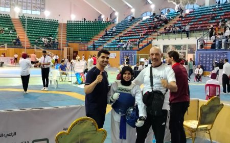 روز .. بطلة المشروع القومي للموهبة بكفر الشيخ تقتنص الميدالية الفضية فى بطولة الجمهورية للتايكوندو 