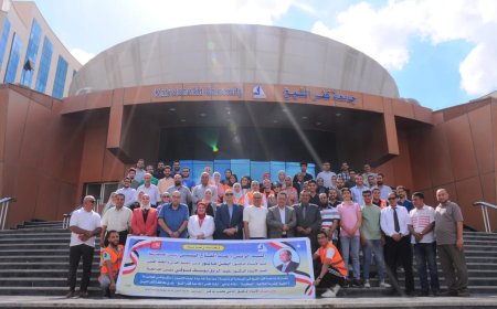 مع بداية تدشين المبادرة الرئاسية «بداية جديدة لبناء الإنسان» جامعة كفر الشيخ تطلق قافلة طبية شاملة لقرية تيدة