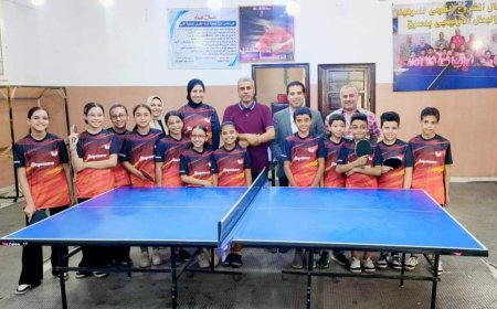 «بداية جديدة» لبراعم تنس الطاولة بالمشروع القومي للموهبة بكفر الشيخ 