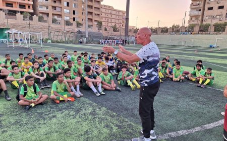 نادى حدائق الاهرام بفوز على مركز شباب العمرانيه مواليد 2014 بحضور كابتن إبراهيم فرحات 