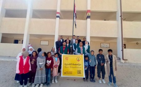 بالتعاون مع مؤسسه زايد للأعمال الإنسانية مؤسسه الشجره تطلق مبادرات بمدارس وسط سيناء