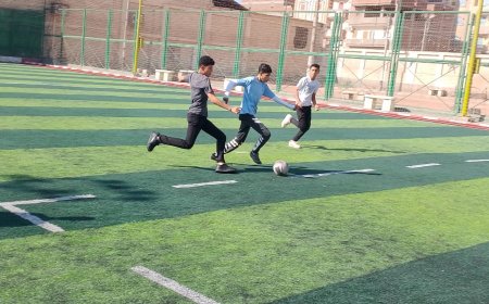 منشيه الجرايده تفوز فى التصفيات التمهيدية بشباب بيلا فى دورى خماسي كرة القدم للنشء