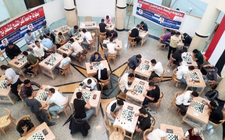 بطولة جامعة كفر الشيخ للشطرنج ضمن المبادرة الرئاسية "بداية جديدة لبناء الإنسان المصري"