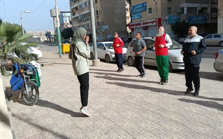 فاعليات مراكز اللياقة البدنية لتنشيط الرياضة بالشوارع والميادين بحى الزهور بكفرالشيخ