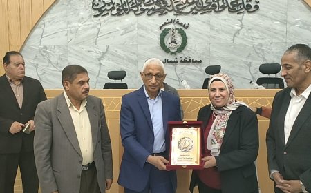 محافظ شمال سيناء يكرم مجموعه  العرجاني جروب وإتحاد القبائل لرعايتها لسباق الهجن