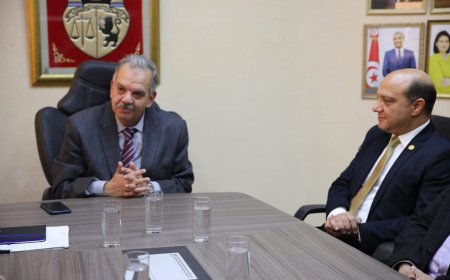 وزير الرياضة التونسي يستقبل رئيس الاتحاد الأفريقي و المصرى للجمباز لبحث التعاون المشترك لتطوير اللعبة في تونس