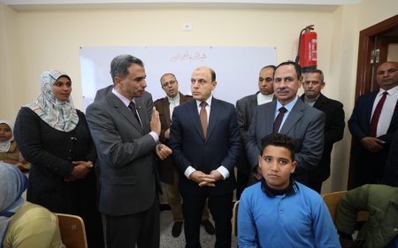 محافظ كفرالشيخ يفتتح مدرسة محمد وهيب الإعدادية ببلطيم على مساحة 1469 م2