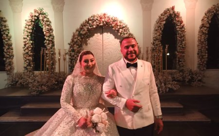 عبدالنبي موسى عضو الهيئة العليا لحزب إرادة جيل يهنئ عبداللطيف حمزه بحفل زفافه