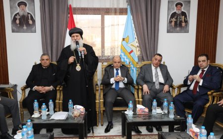 محافظ كفرالشيخ يشهد الاحتفالات بعيد الميلاد المجيد بكنيسة مارمينا والبابا كيرلس بالمحافظة