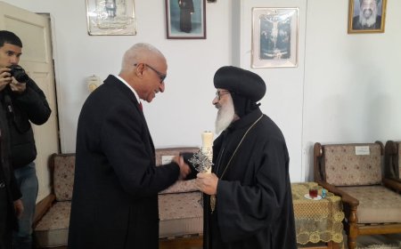 مجاور يقدم التهنئة للإخوه الأقباط بعيد الميلاد المجيد بشمال سيناء