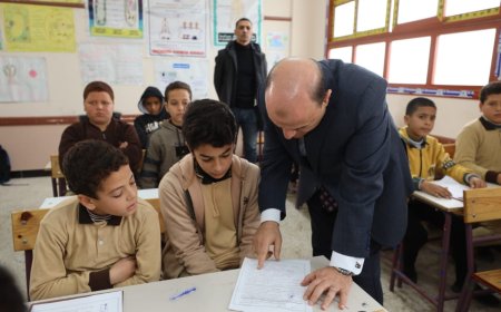 محافظ كفرالشيخ يتفقد عدد من المدارس للاطمئنان على سير امتحانات النقل للفصل الدراسي الأول 2024-2025