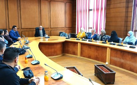 اجتماع وحدات إدارة مشروعات التطوير بجامعة كفرالشيخ 
