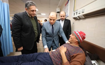 محافظ كفرالشيخ يتفقد مستشفي بلطيم التخصصي 