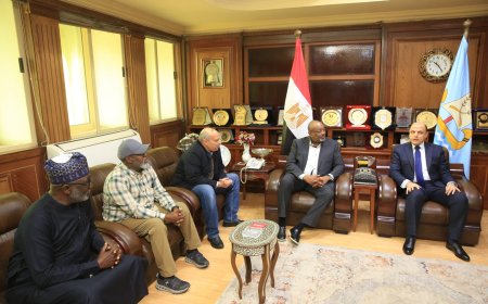 وزير الزراعة النيجيري ومحافظ كفرالشيخ يناقشان سبل دعم التنمية الزراعية 