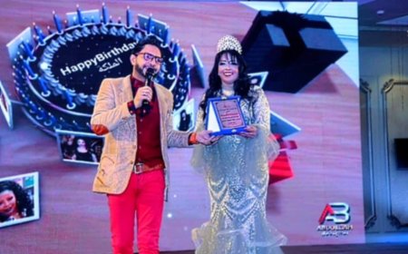 تكريم إيهاب كامل نجم السوشيال ميديا في مهرجان الملكه