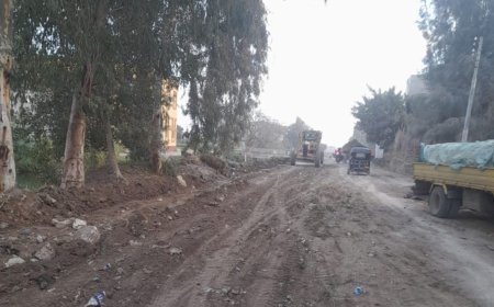 محافظ كفرالشيخ: بدء أعمال تجهيز طريق قرية خليج قبلي تمهيداً لرصفه ضمن مشروعات “حياة كريمة” بمطوبس