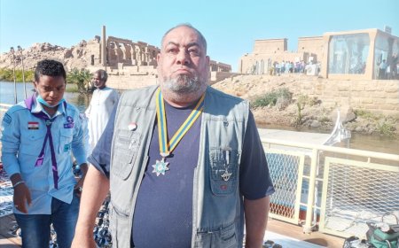 عمدة الكشافة المصرية يدين بالفضل لم رشح اسمھ للتكريم 