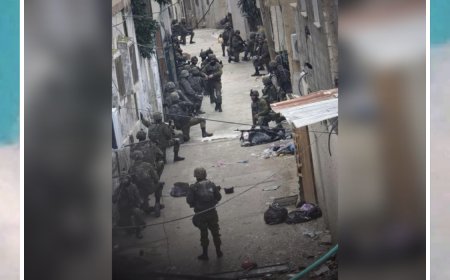 انتشار مكثف لجنود الاحتلال في حارة بيروت بمخيم الفارعة جنوب طوباس وسط عدوان مستمر منذ 10 أيام