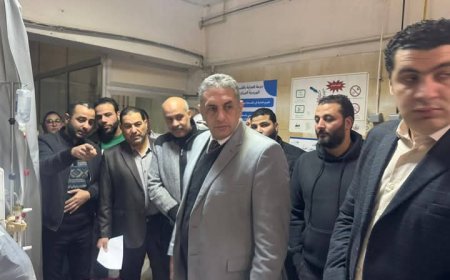 الدكتور أبوالسعد يفاجيء مستشفي كفرالشيخ العام 