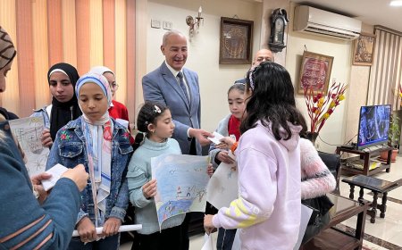 شباب كفر الشيخ تنظم المسابقة الفنية للرسم الحر للنشء