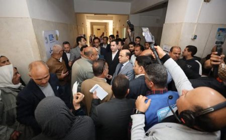 محافظ كفرالشيخ يتفقد ختام قافلة اللجنة الطبية العليا بمجلس المدينة بدسوق