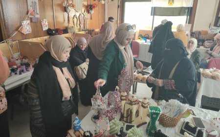 إنطلاق معرض المشغولات اليدوية بمديريه الصحه بشمال سيناء