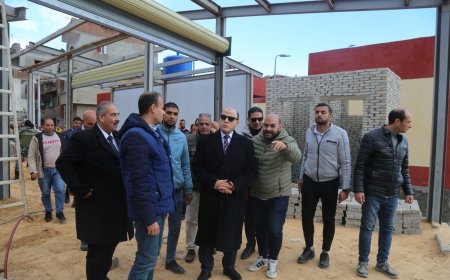  محافظ كفرالشيخ يتفقد سوق البصراط النموذجي بمطوبس ضمن مشروعات «حياة كريمة» لتطوير الريف المصري