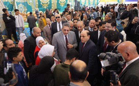 محافظ كفرالشيخ يتفقد القافلة الطبية المجانية بقرية نصرة 