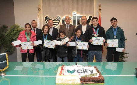 سيتي كلوب يكرّم أبطال السباحة الفائزين ب11 ميدالية في بطولة الجيزة