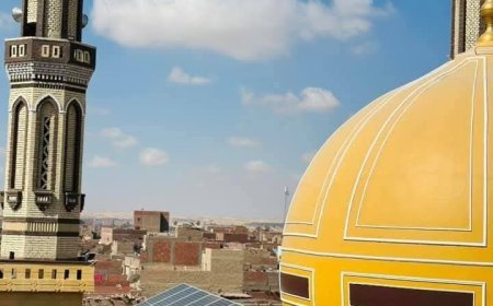 أول مسجد يضيء بالطاقة الشمسية في المنيا 