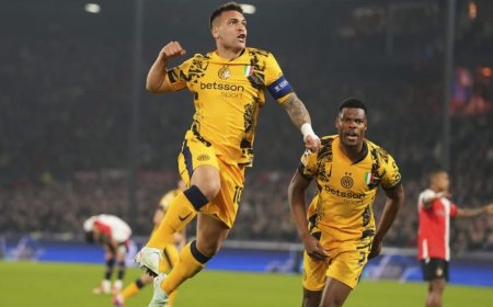 إنتر يسقط فينورد في عقر داره ويقترب من بلوغ ربع نهائي دوري الأبطال