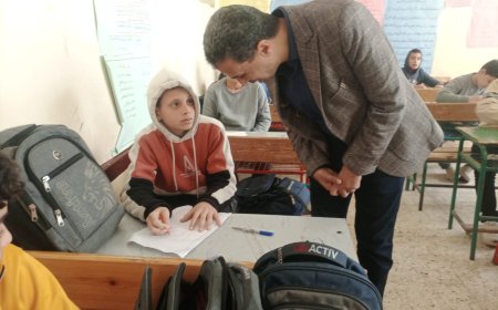 وكيل تعليم كفر الشيخ يتفقد المدارس ويتابع اختبارات شهر فبراير