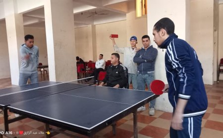 شباب بيلا تفوز بالمركز الأول فى نهائي مسابقة تنس الطاولة بكفر الشيخ |صور